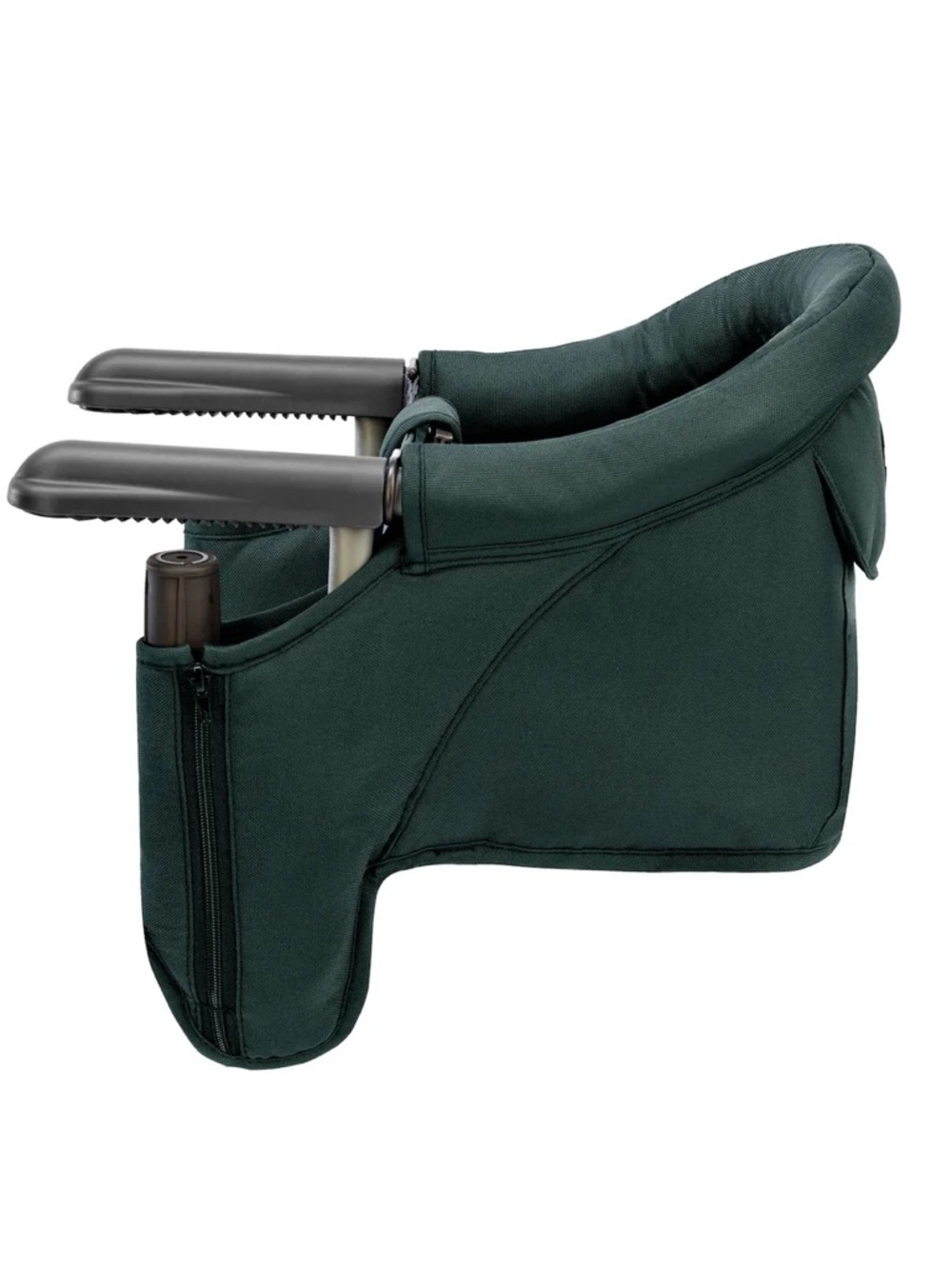 Toddler Clip-On High Chair Seat - Dark Green for counter tops and tables